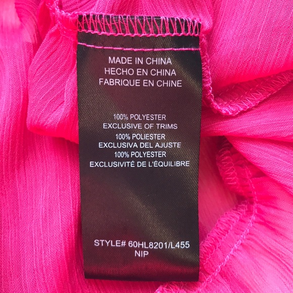 Bebe Fuchsia Bikini Cover Up Top - Picture 5 of 5